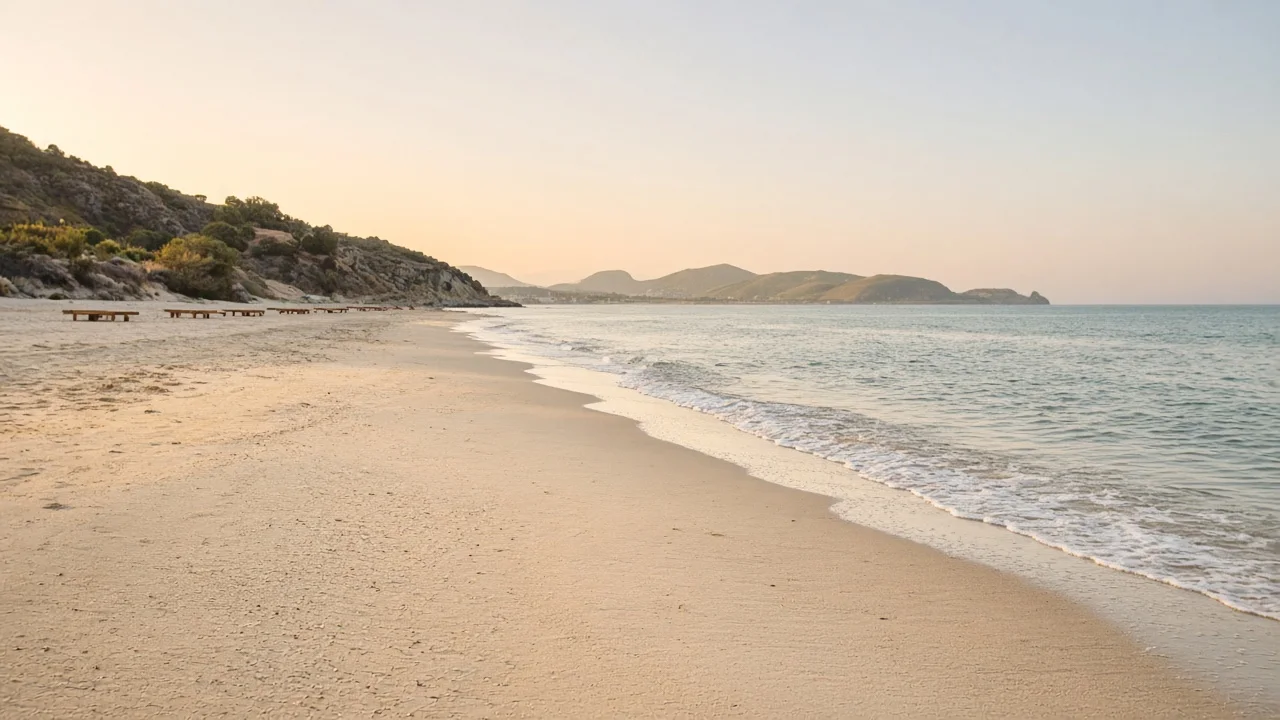 Strand aan de Costa Blanca, vlak bij Conexión